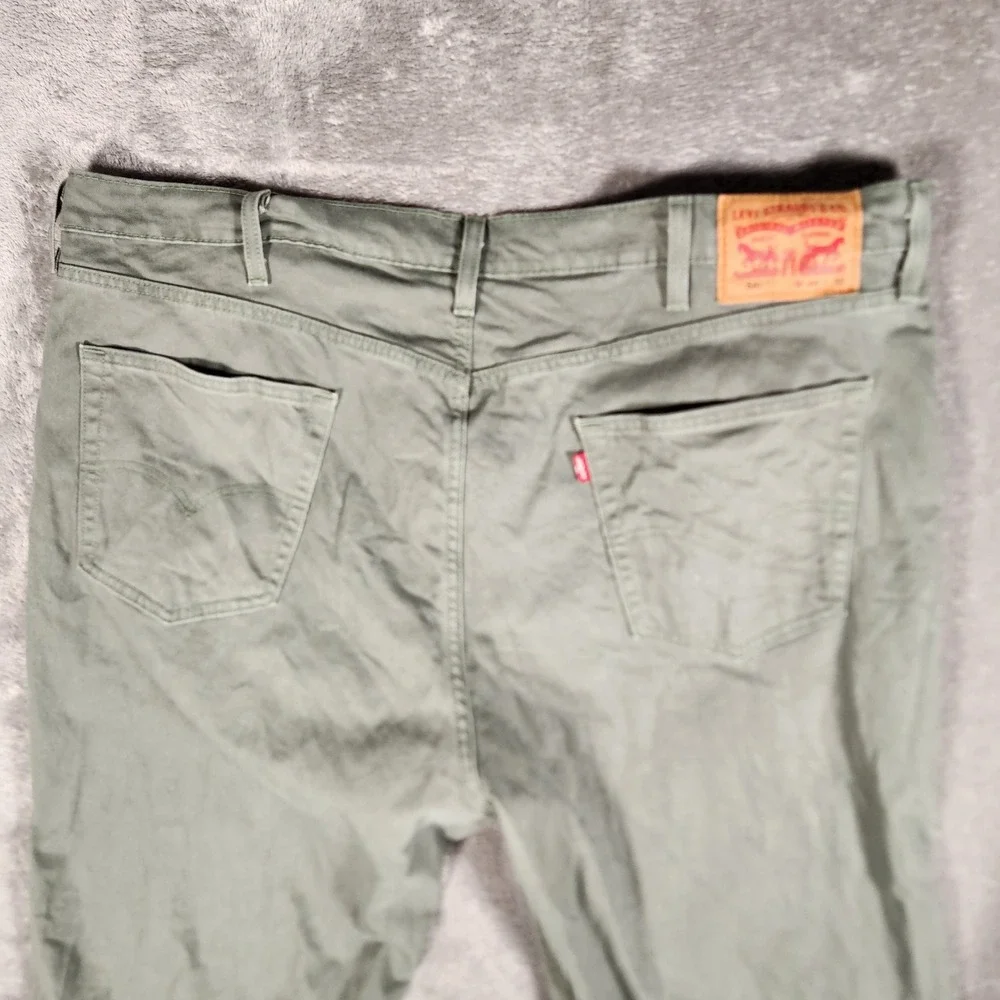 Levi's 541 Athletic Taper Pants‎ Mens 44x32 Olive Green Excellent Stretch 18181